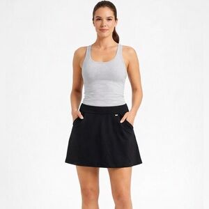 Gymshark | Black Athletic Skort w Built-In Shorts & Pockets Size | Sz Large